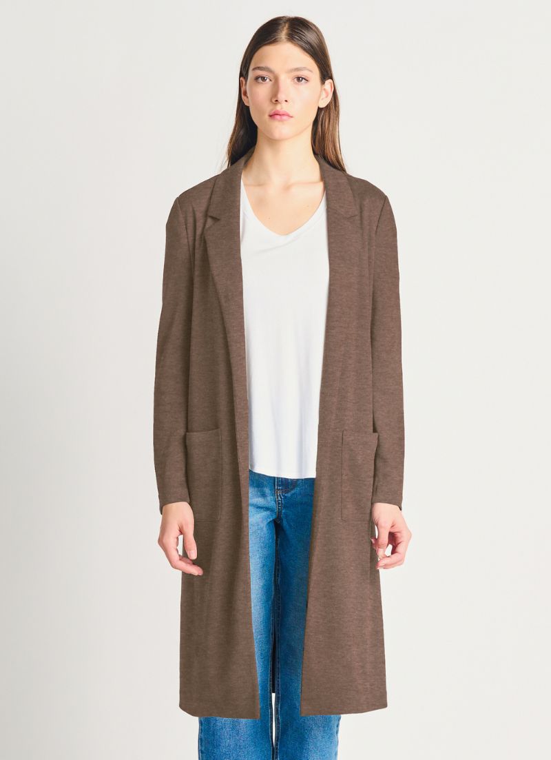 Cardigan long blazer