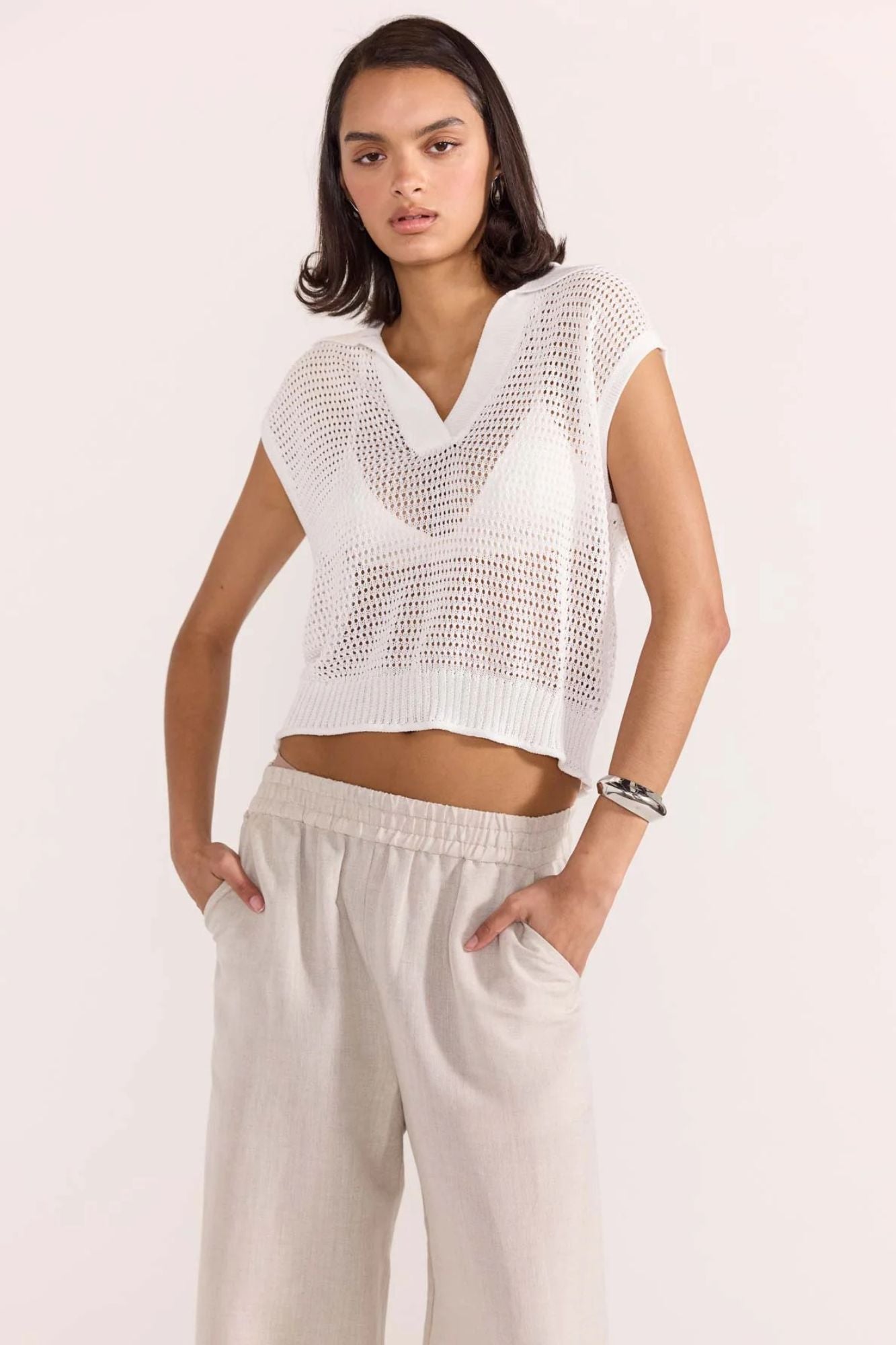 Elio Knit Polo Top