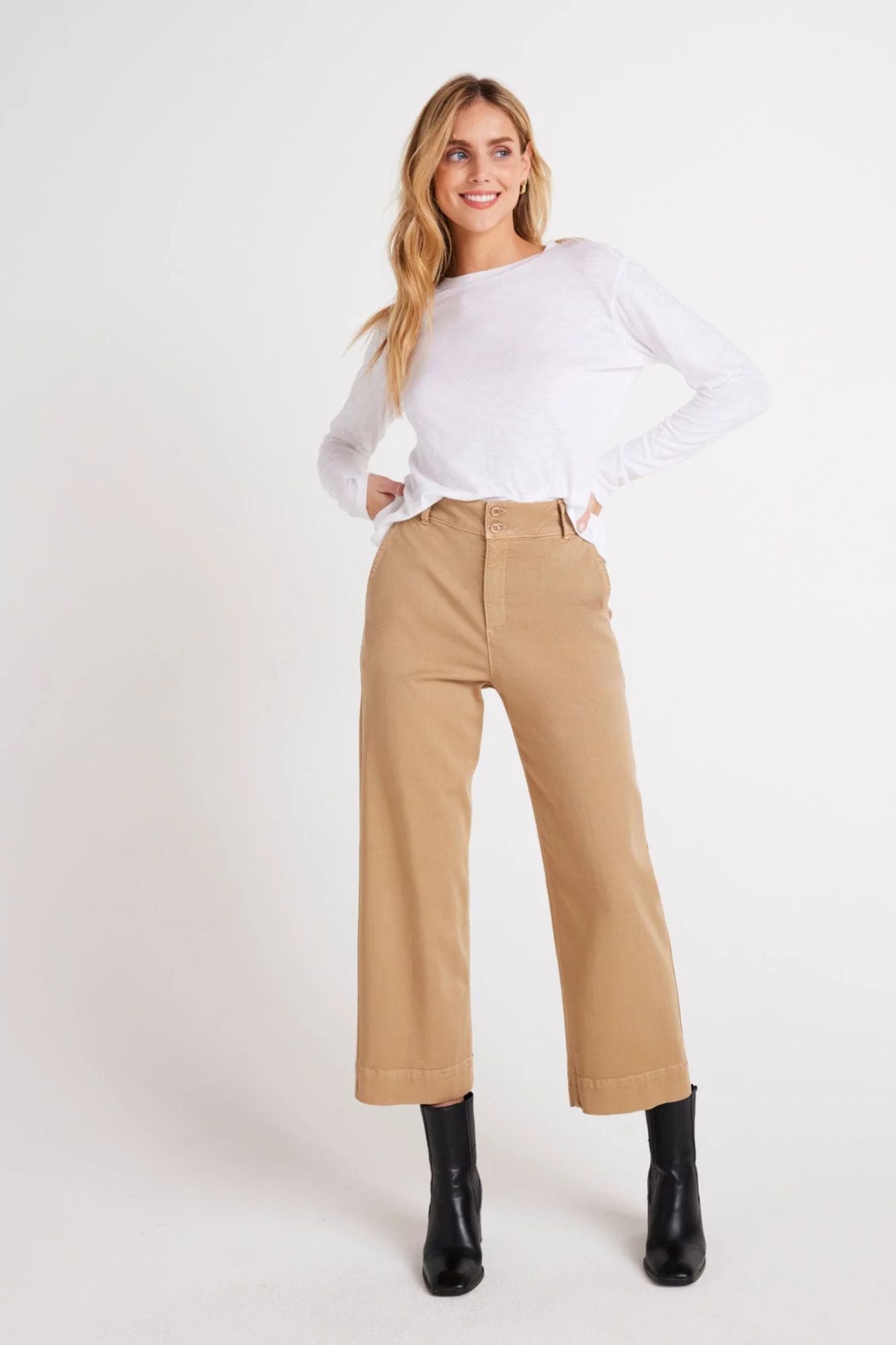 Saige Wide Leg Crop