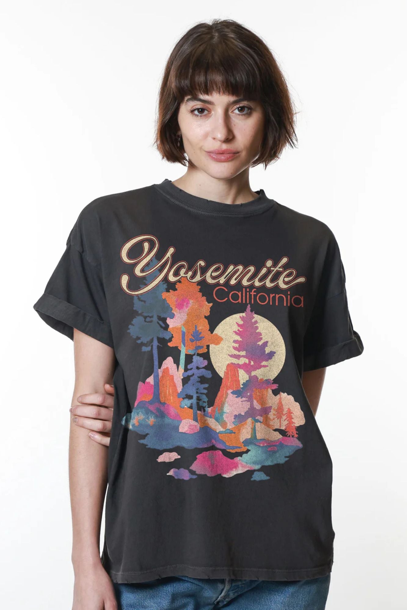 Yosemite California Boyfriend Tee