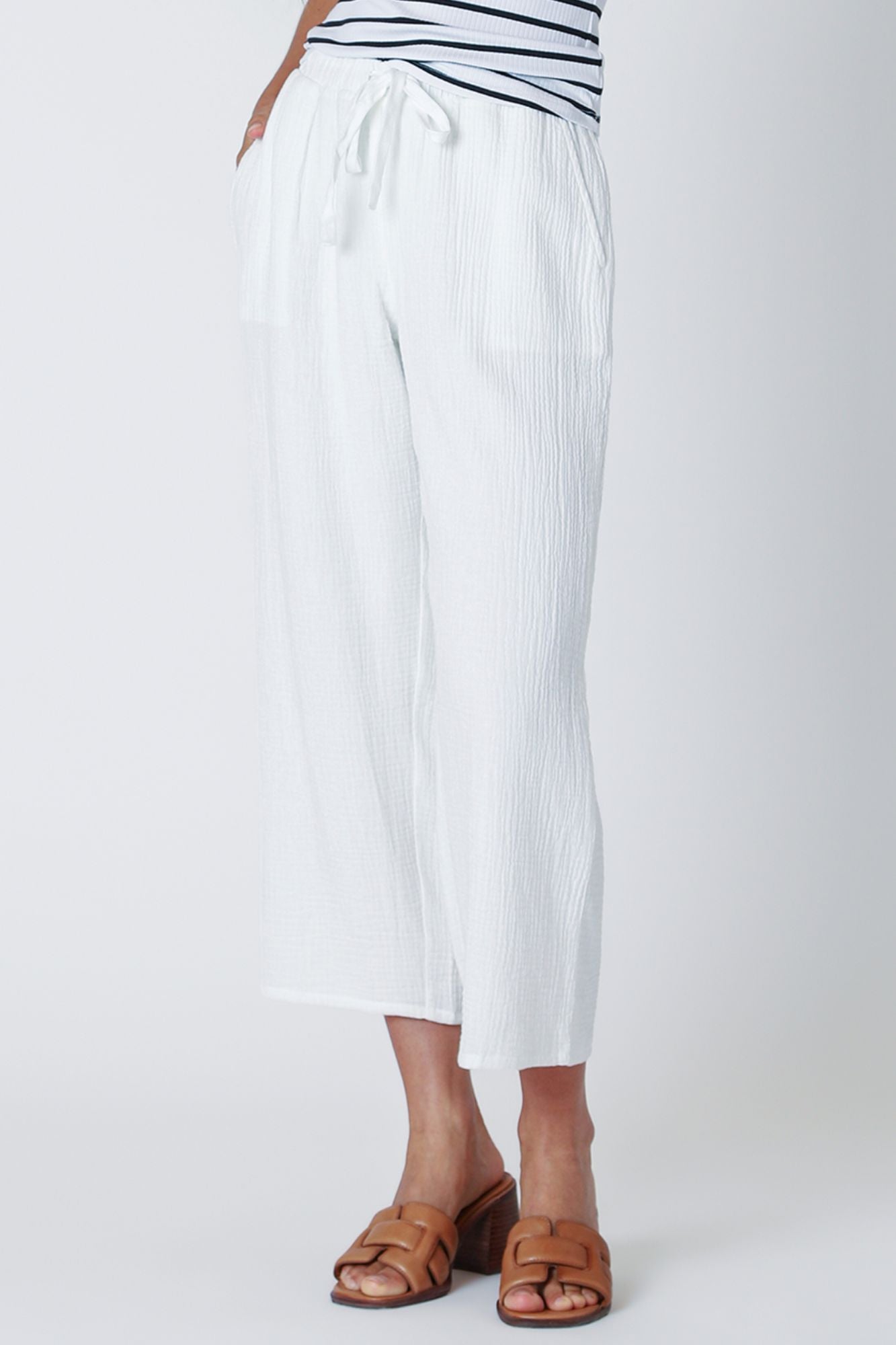 Pull On Textured Pant