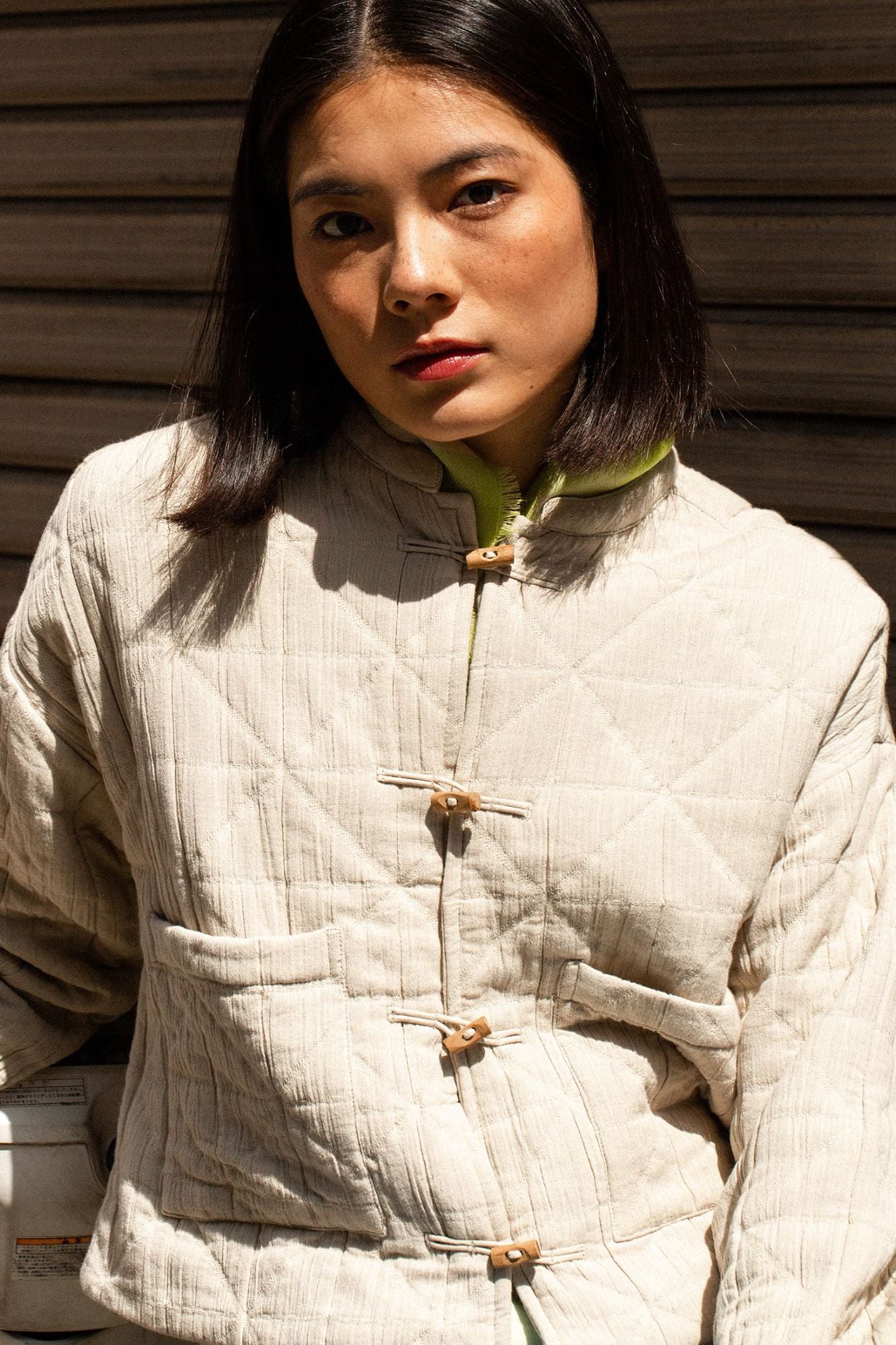 Cotton Jacquard Jacket