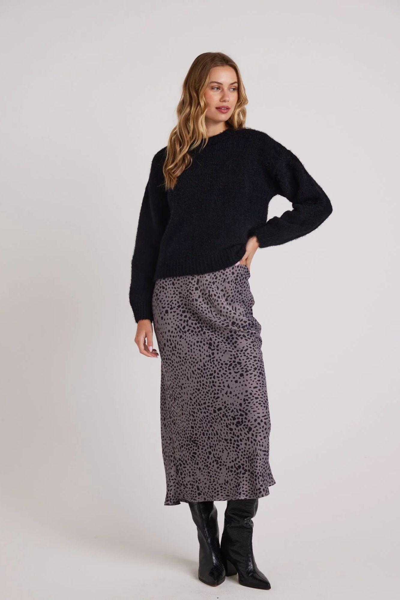 Bias Midi Skirt