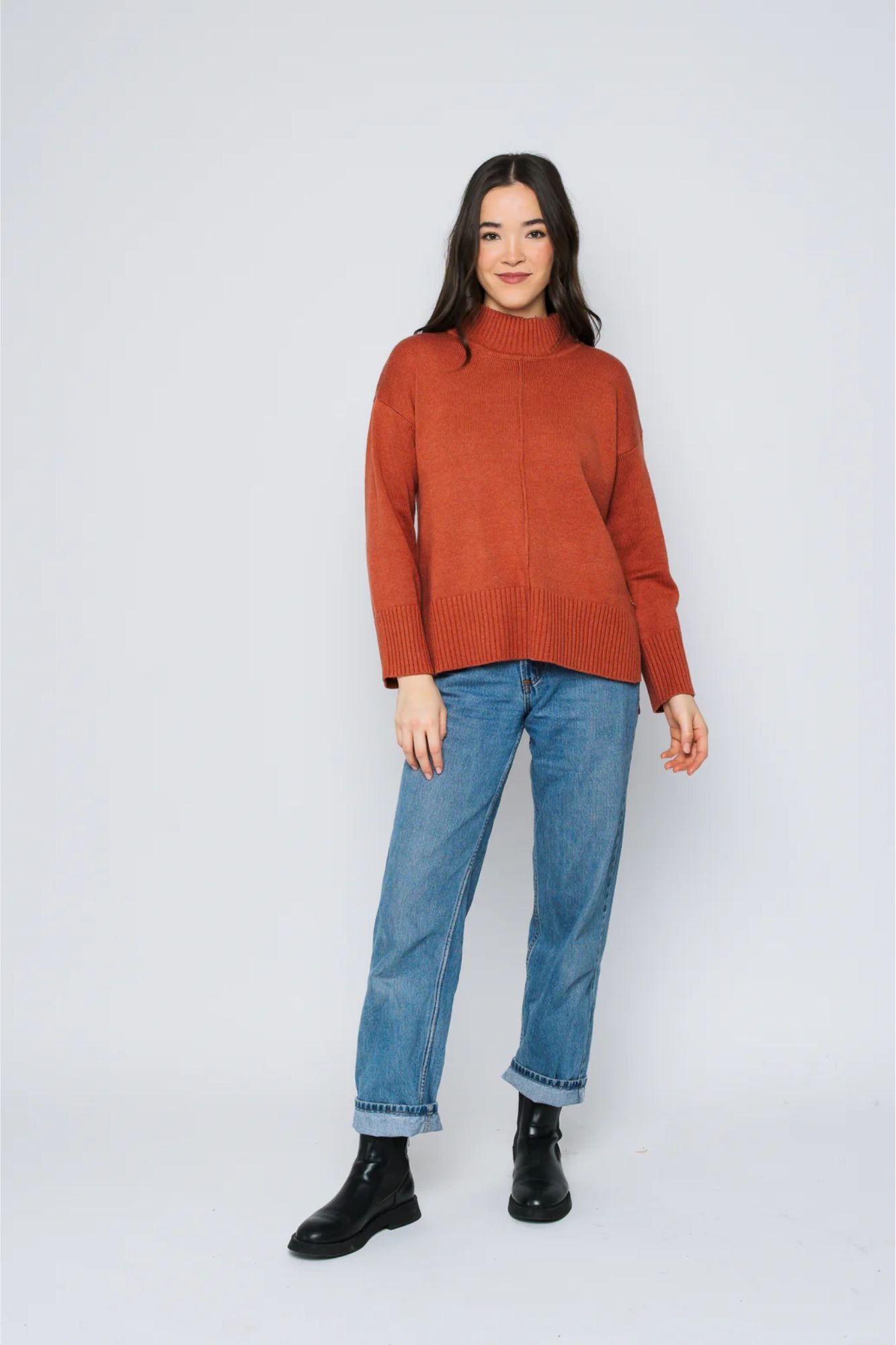 Lita-Mock Neck Pullover