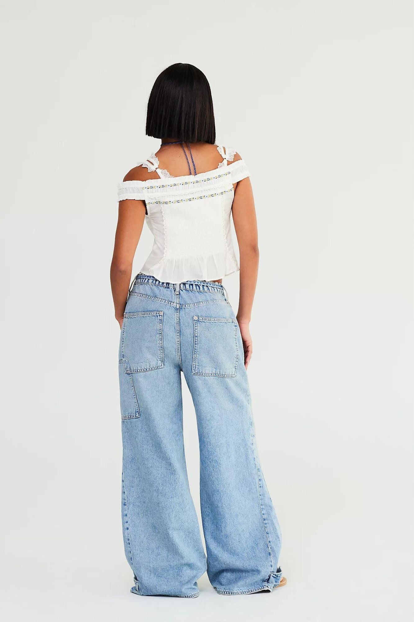 Curvy Outlaw Wide Leg Jeans