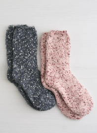 Plush Socks - 2 Pairs - Indigo Bay