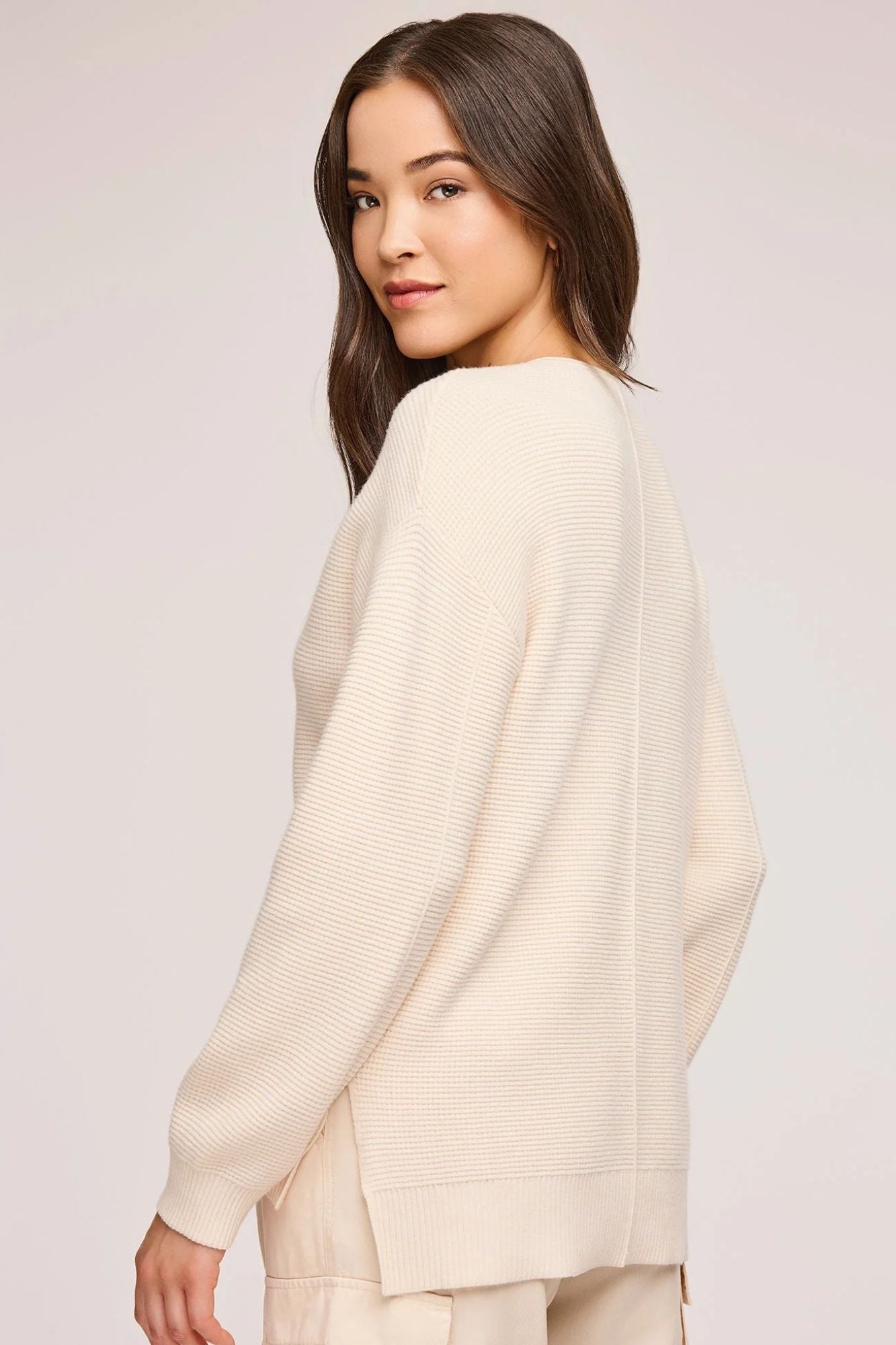 Lisbon V-Neck Knit Sweater