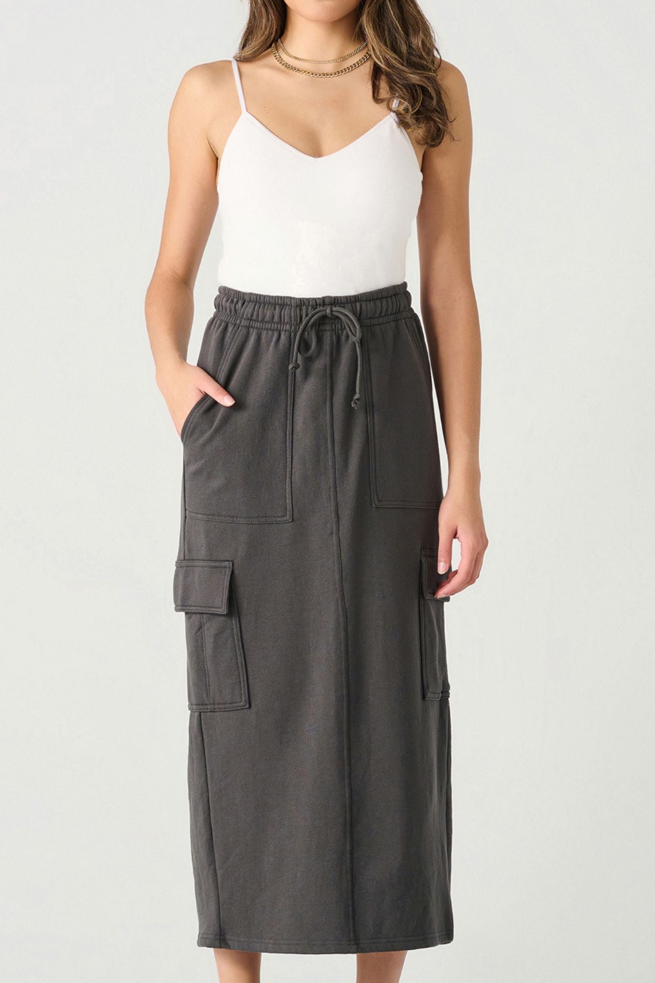 Laura Soft Cargo Maxi Skirt