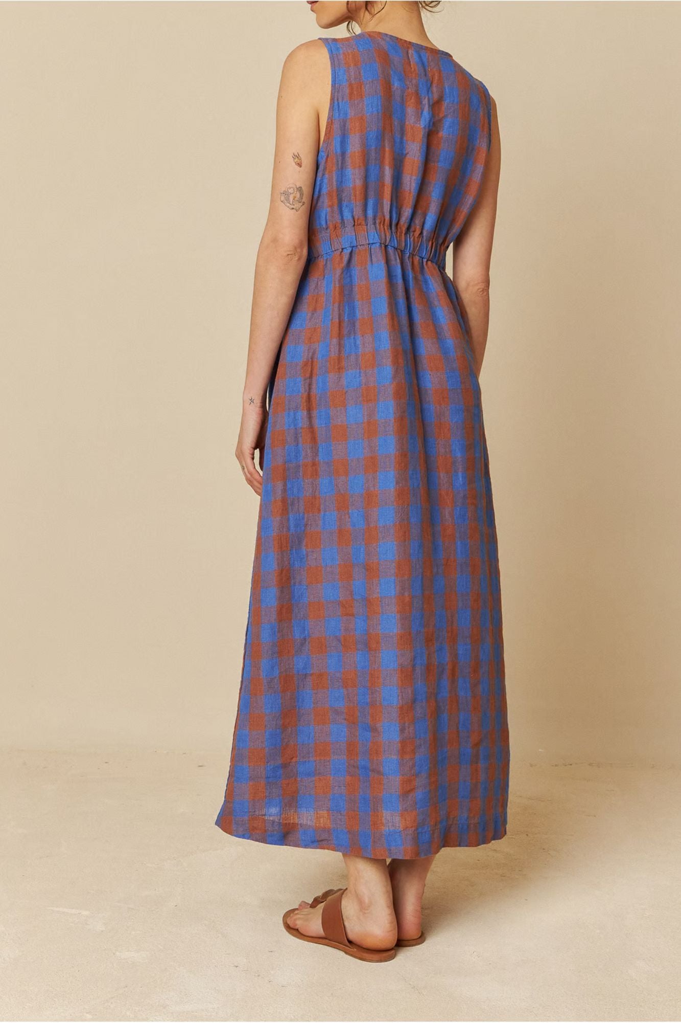 Long Checkered Dress