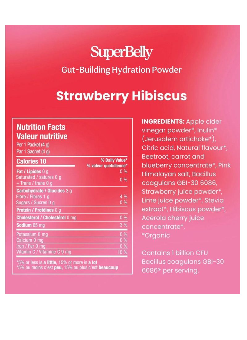 SuperBelly Strawberry Hibiscus