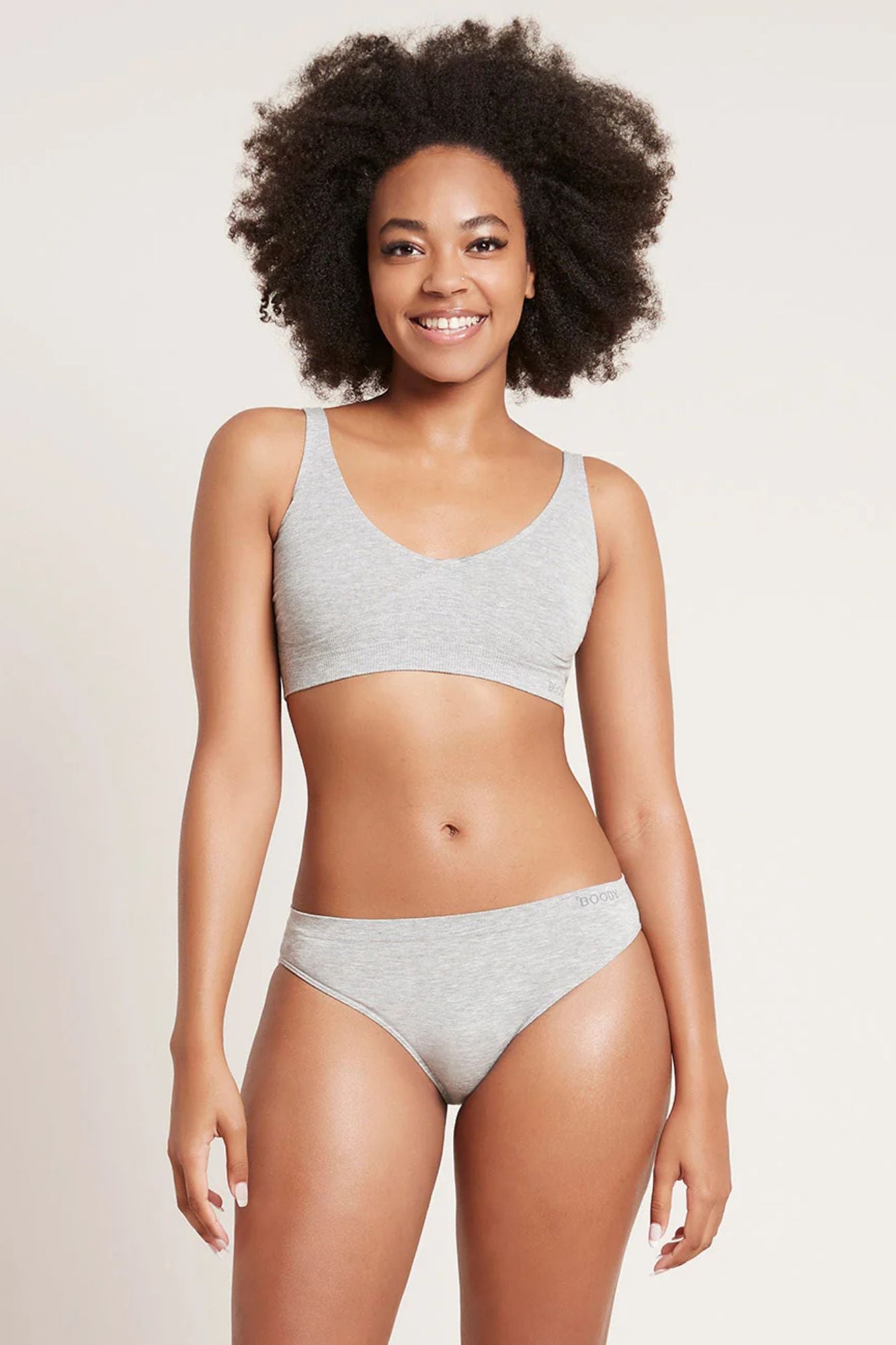 Classic Bikini - Light Grey Marl