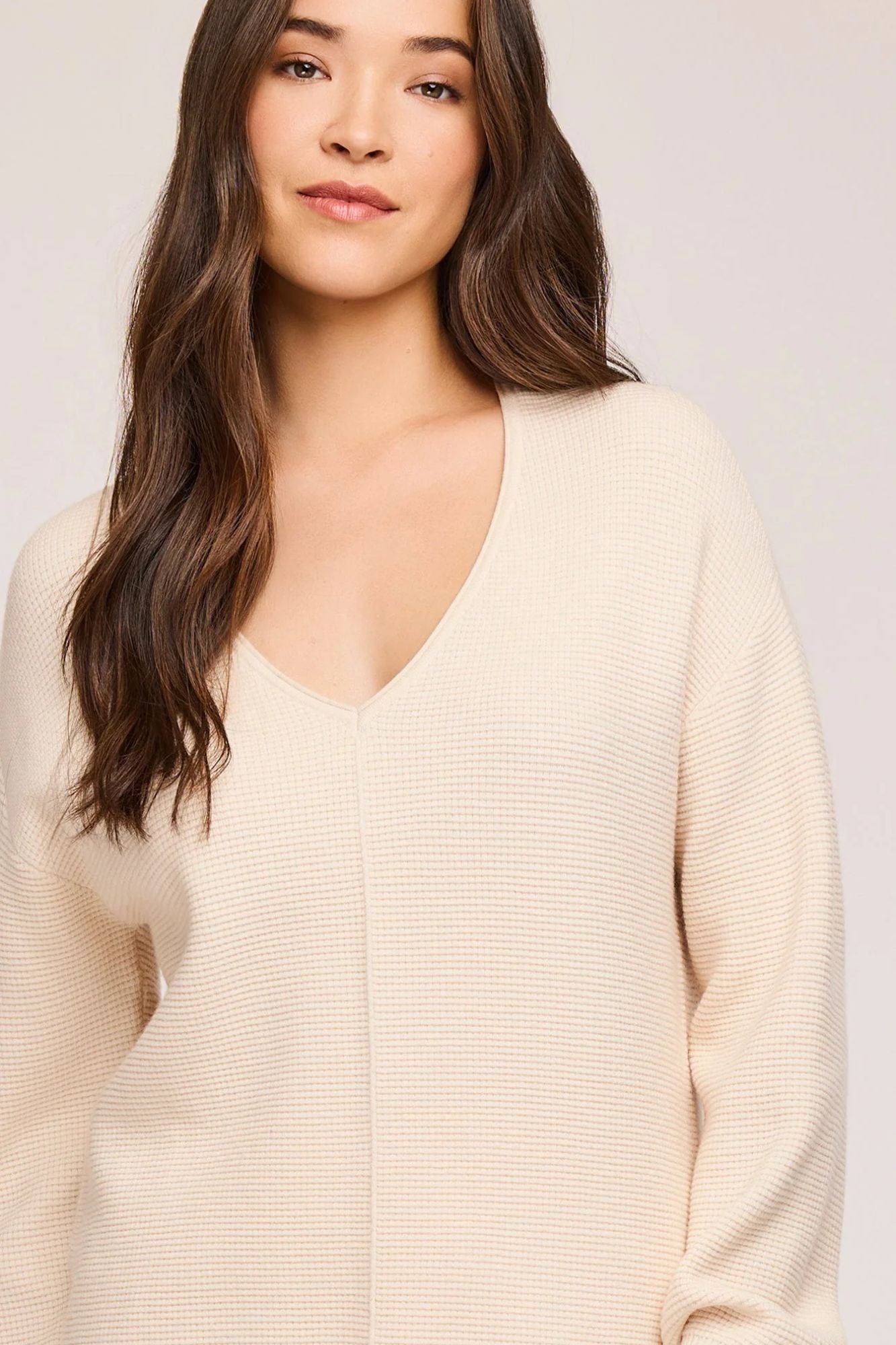 Lisbon V-Neck Knit Sweater