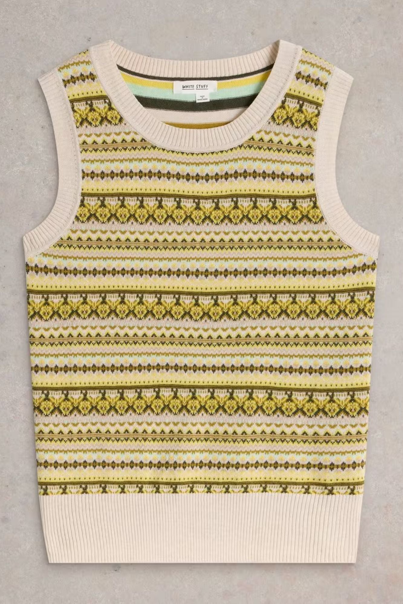 Fairisle Stripe Vest