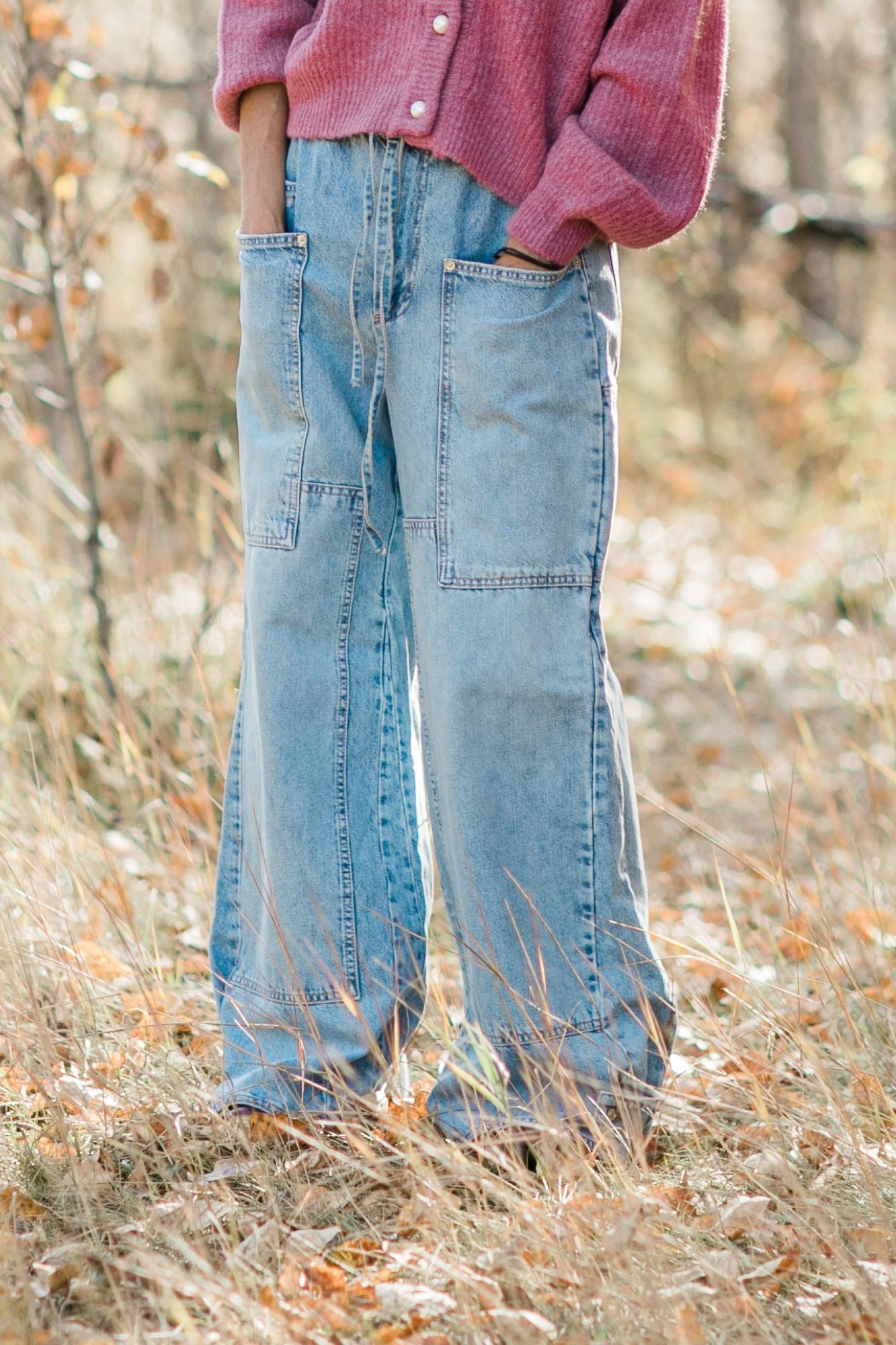 Curvy Outlaw Wide Leg Jeans