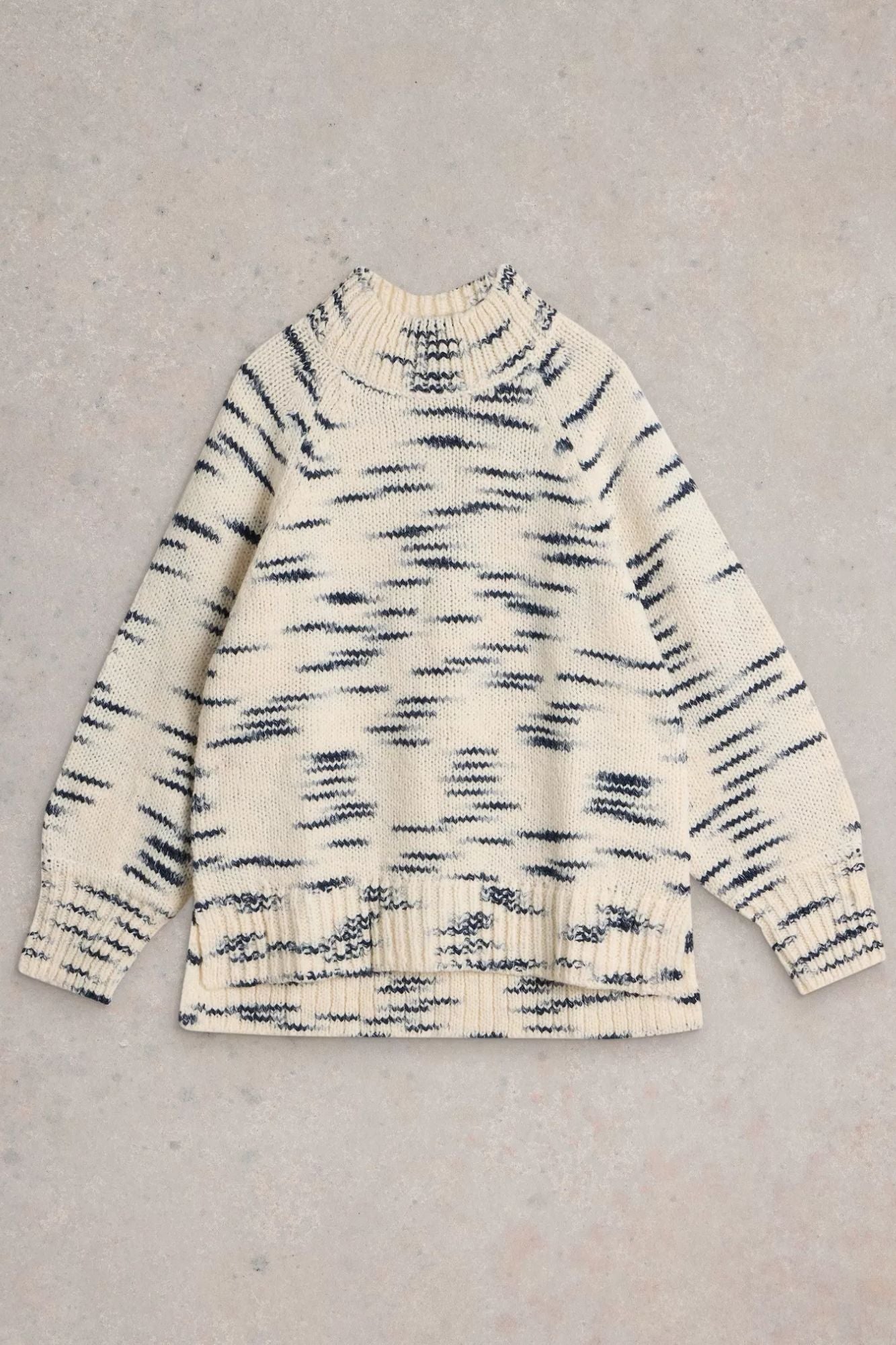 Spacedye High Neck Sweater