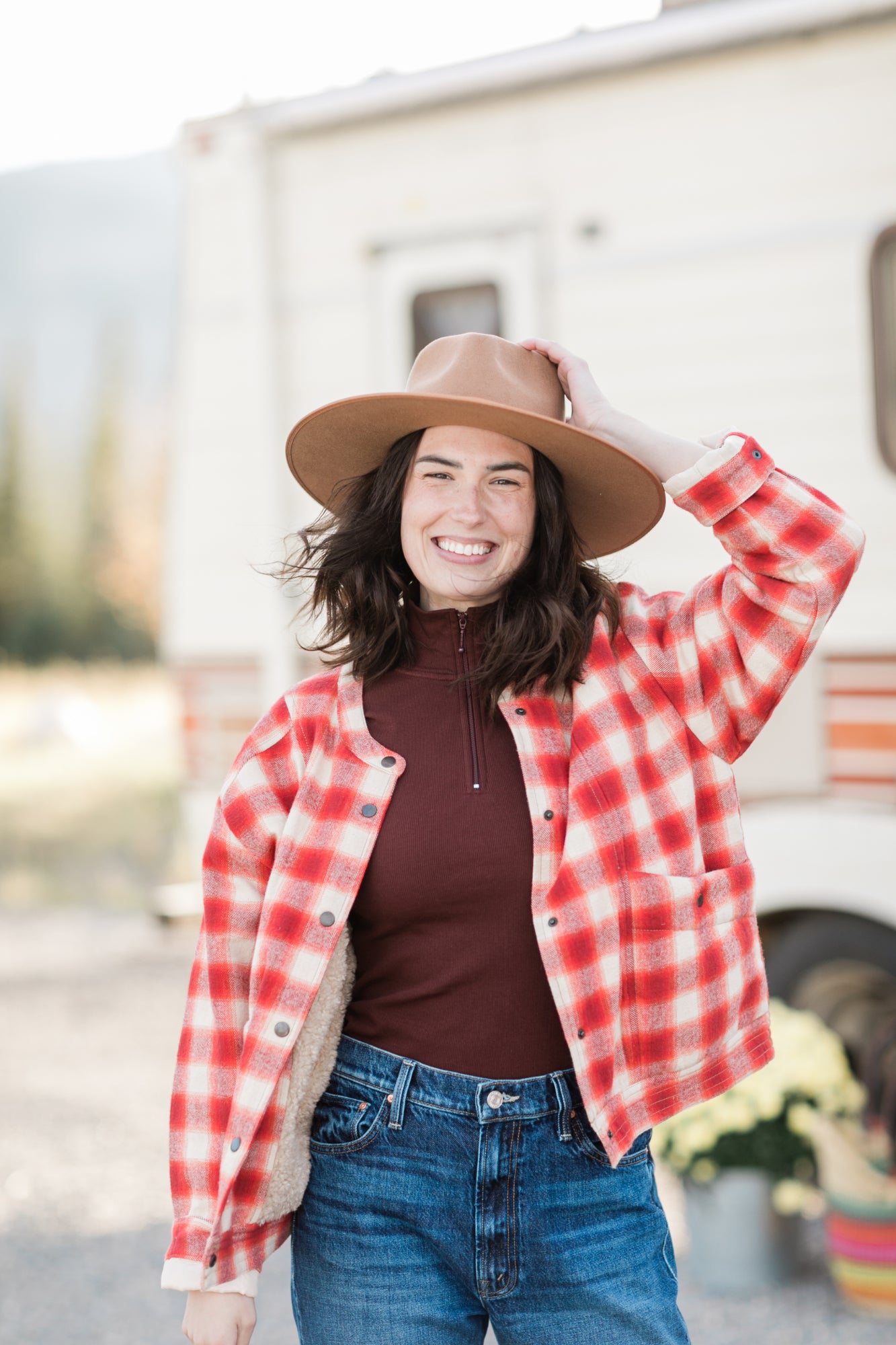 Harper Plaid Coat