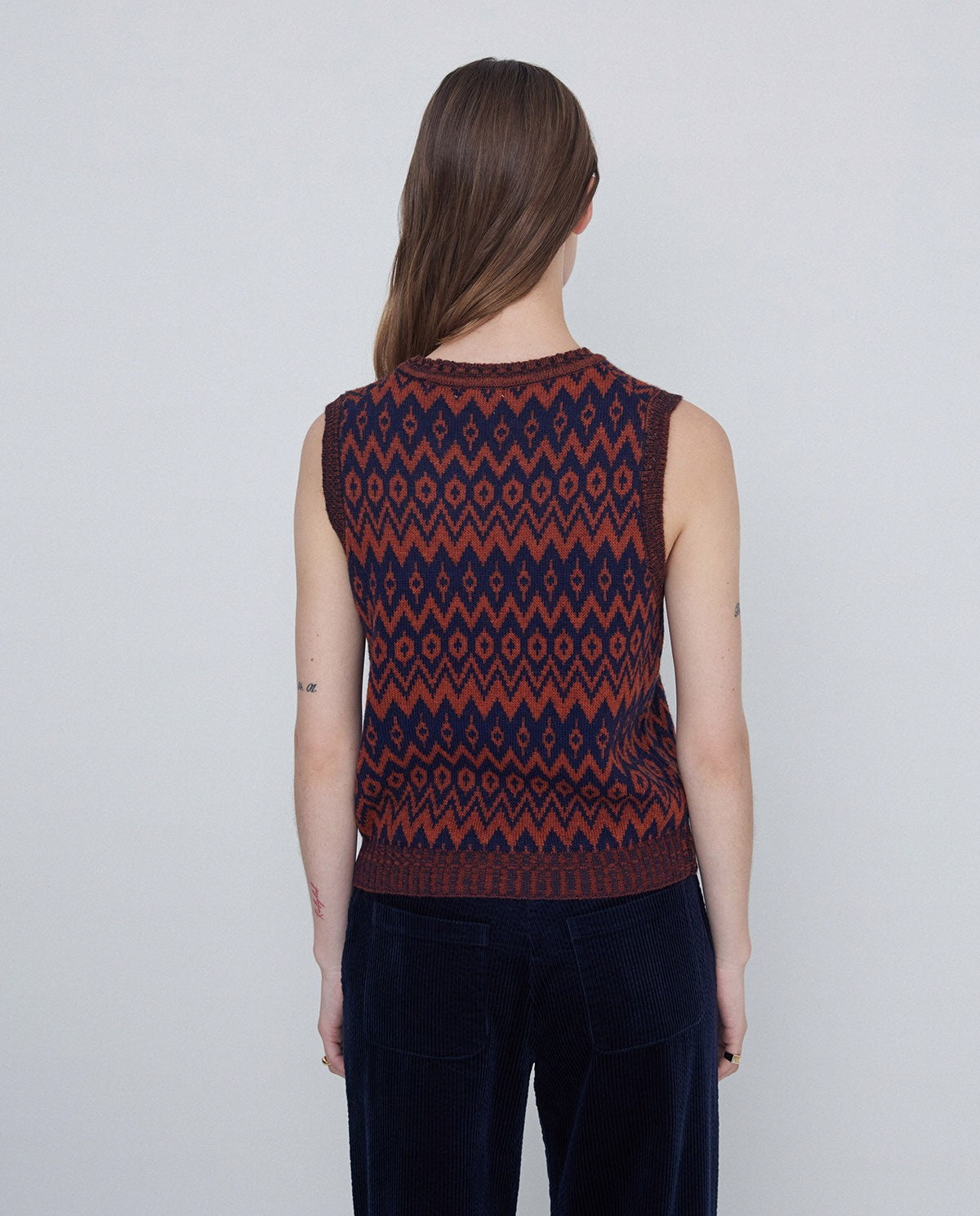 Maeve Jacquard Knit Vest