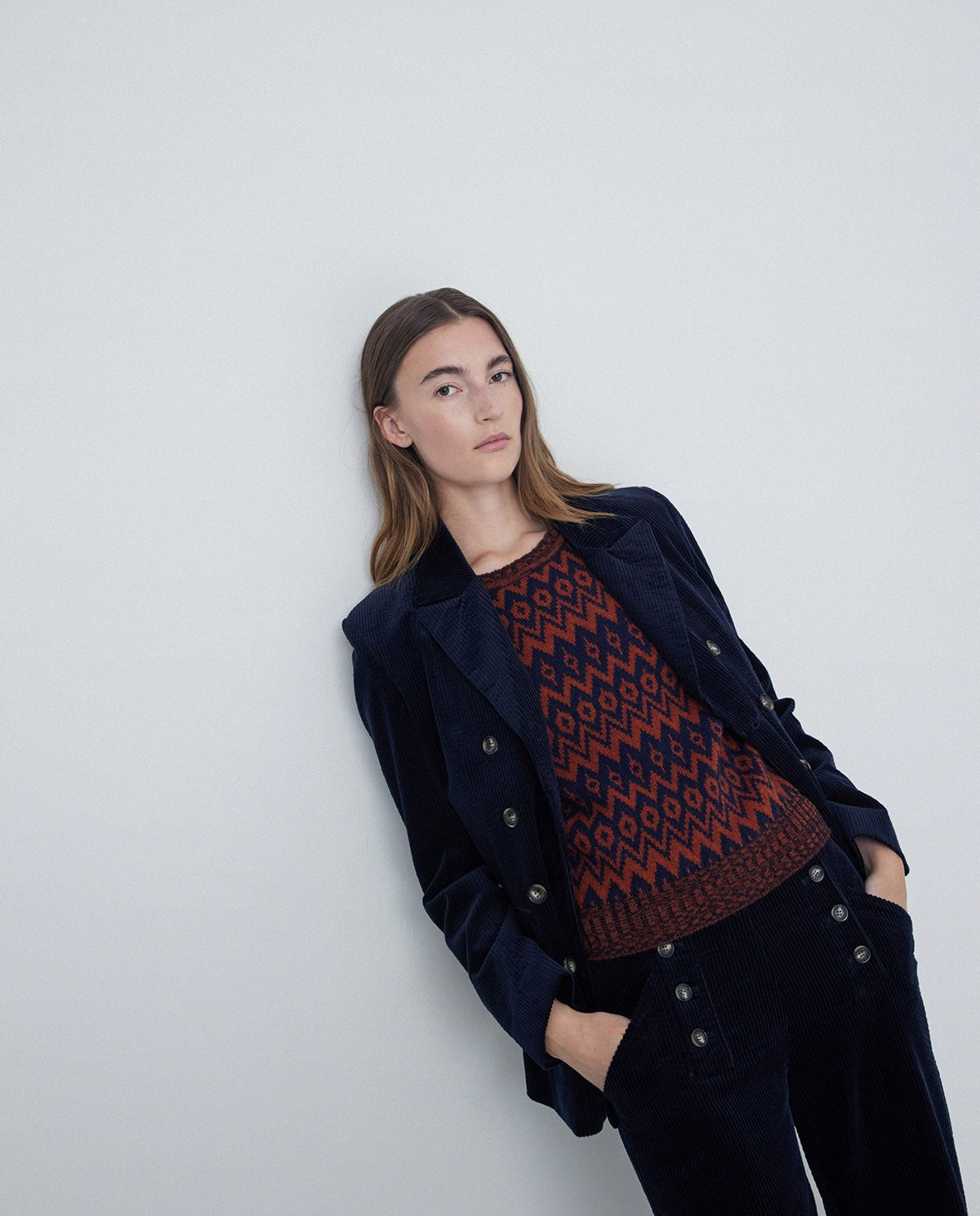 Maeve Jacquard Knit Vest