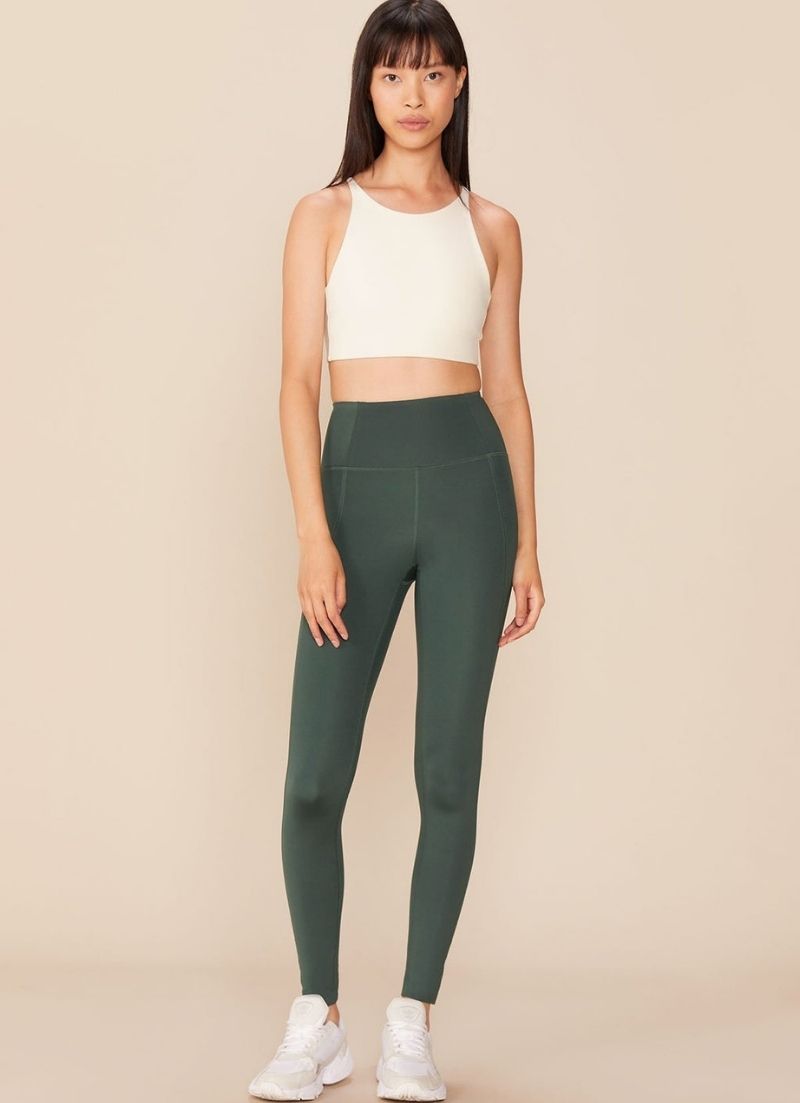 Girlfriend Collective Cropped Compressive High-Rise Legging in