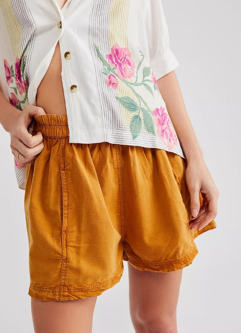 Get Free Poplin Pull On Shorts - Indigo Bay