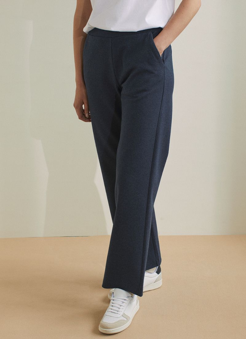 Knitted wideleg pants - Women | Mango USA
