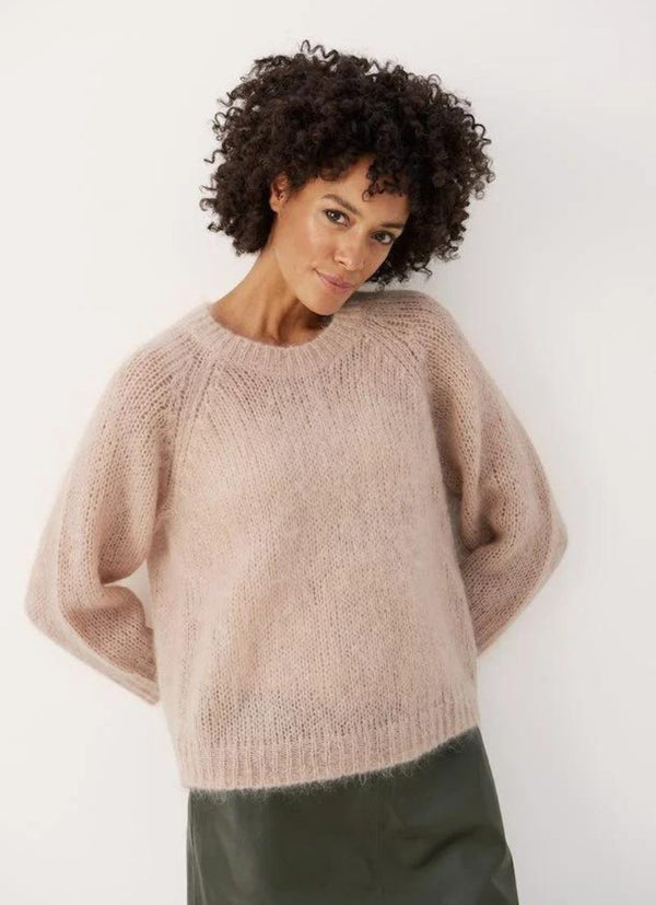 Part Two Rhona Mohair Crewneck Sweater S / Flamingo